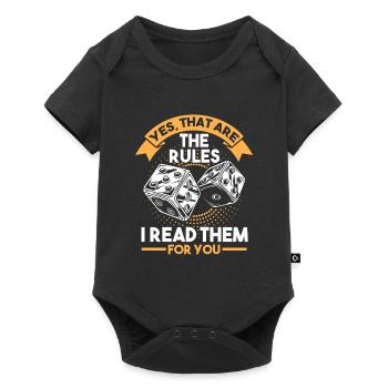 Board game board games board game gift - Baby Premium short-sleeve bodysuit - black - Front