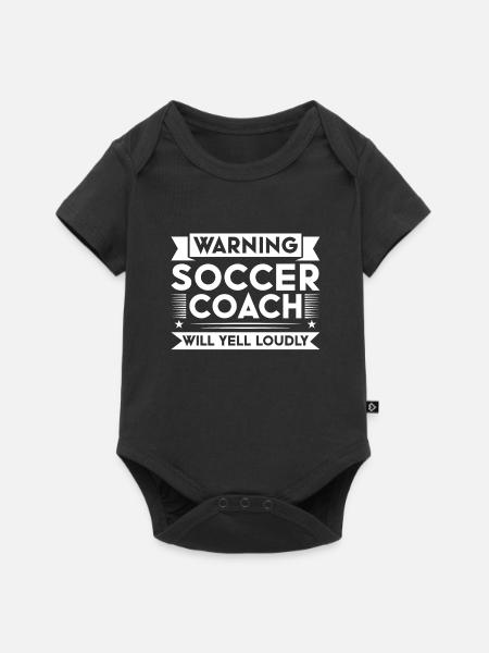 Fußball Trainer Fußballtrainer Geschenk - Premium kortærmet baby-body  - sort