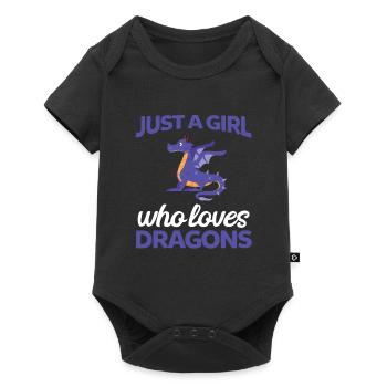 Dragons Dragons Dragon Cadeau - Body à manches courtes Premium Bébé - noir - Devant