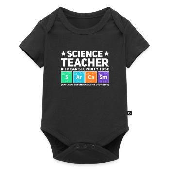 Teacher of Science Teacher Teacher - Baby Premium short-sleeve bodysuit - black - Front