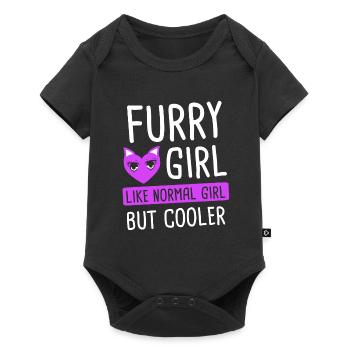 Furry Girls Anime Cosplay Girl Gift - Baby Premium short-sleeve bodysuit - black - Front