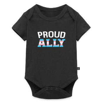 Allié transgenre - Body à manches courtes Premium Bébé - noir - Devant