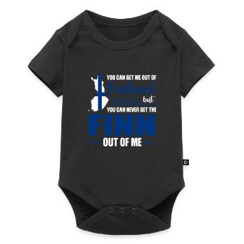 Finlande Finlandaise cadeau finlandais - Body à manches courtes Premium Bébé - noir - Devant