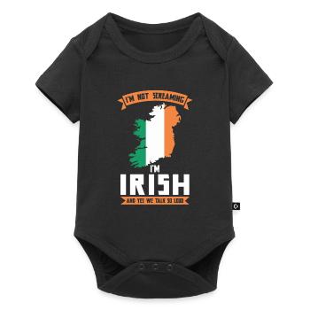 Irish Ireland Irish Gift - Baby Premium short-sleeve bodysuit - black - Front