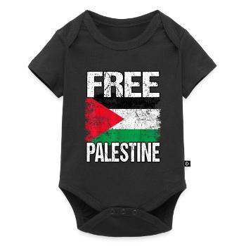 Palestine Liberté libre Liberté Gaza - Body à manches courtes Premium Bébé - noir - Devant