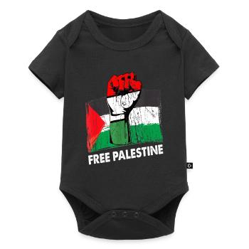 Palestine Liberté libre Liberté Gaza - Body à manches courtes Premium Bébé - noir - Devant