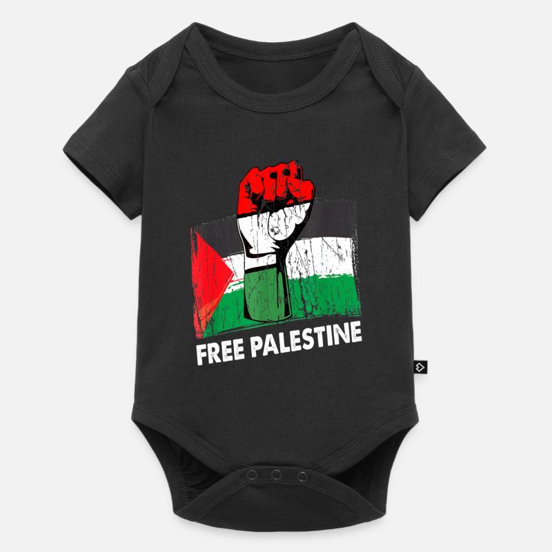 Palestine Liberté libre Liberté Gaza - Body à manches courtes Premium Bébé - noir