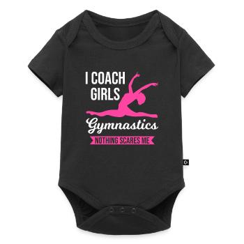 Gymnastique gymnastique cadeau - Body à manches courtes Premium Bébé - noir - Devant