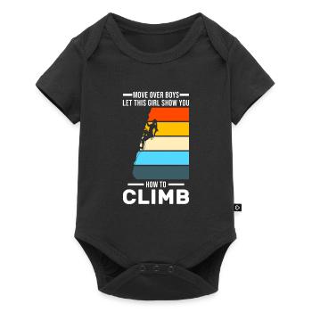 Climbing Girl Climbing Girl Gift - Baby Premium short-sleeve bodysuit - black - Front