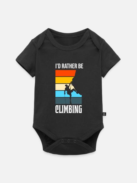Climbing Climbing Cadeau - Body à manches courtes Premium Bébé - noir