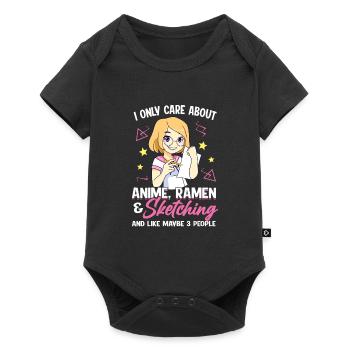 Anime Ramen & Sketch Anime Ramen Gift - Baby Premium short-sleeve bodysuit - black - Front