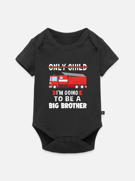 Big Brother Big Brother Einzelkind Geschenk - Premium kortærmet baby-body  - sort