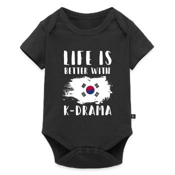 K-Drama K-Drama cadeau coréen - Body à manches courtes Premium Bébé - noir - Devant