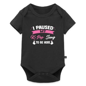 K-Pop K-Pop Korean Gift - Baby Premium short-sleeve bodysuit - black - Front