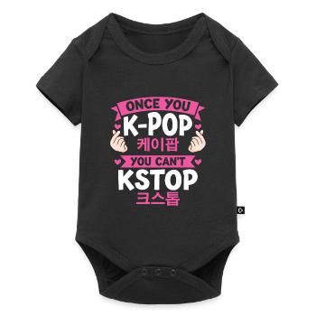 K-Pop K-Pop Cadeau coréen - Body à manches courtes Premium Bébé - noir - Devant