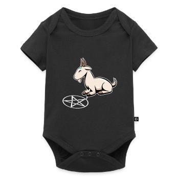 Caprin Pentagramme Goth Goat Goth Cadeau - Body à manches courtes Premium Bébé - noir - Devant