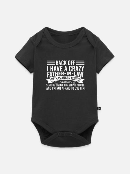 Schwiegervater Schwiegervater Geschenk - Premium kortærmet baby-body  - sort