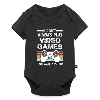 Gaming-Retro-Videospieler Geschenk - Baby Premium Kurzarmbody - Schwarz - Vorne