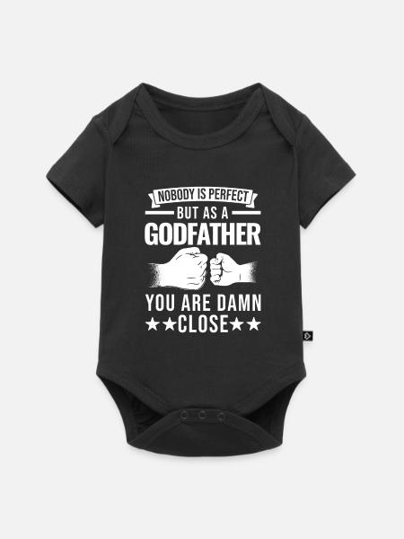 Pate Pate Geschenk - Baby Premium Kurzarmbody - Schwarz