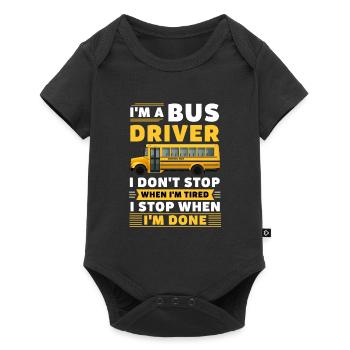 School Bus Driver Bus Driver Drive Gift - Baby Premium short-sleeve bodysuit - black - Front