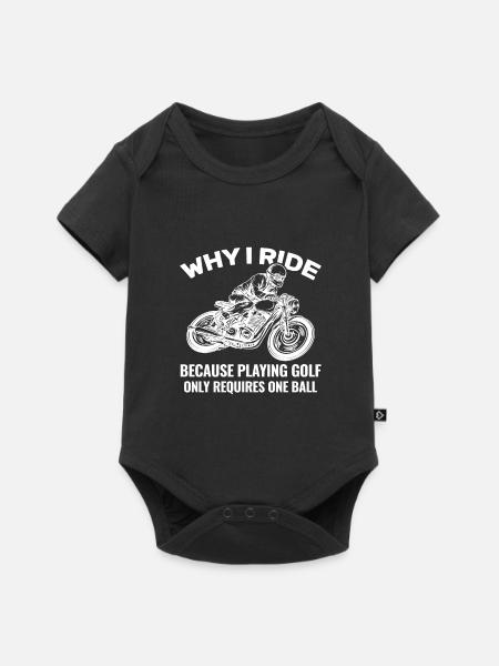 Bike Motorrad Motorrad Motorrad Geschenk - Baby Premium Kurzarmbody - Schwarz