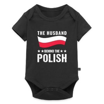 Polish Roots Poland Polish Flag Gift - Baby Premium short-sleeve bodysuit - black - Front