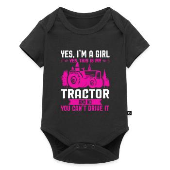 Tracteur Fille Tracteurs Farm Gift - Body à manches courtes Premium Bébé - noir - Devant