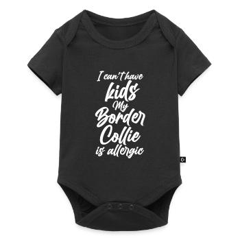 Border Collie Mrs. Border Collie Gift - Baby Premium short-sleeve bodysuit - black - Front