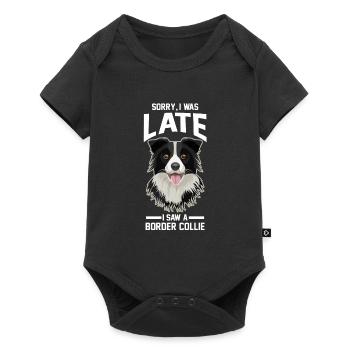 Border Collie Border Collie Gift - Baby Premium short-sleeve bodysuit - black - Front