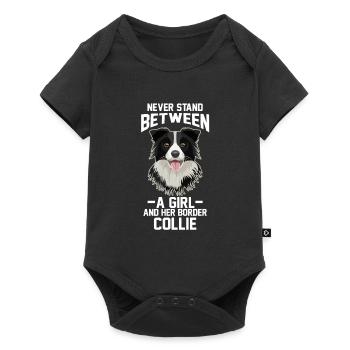Border Collie Girls Border Collie Girls - Baby Premium short-sleeve bodysuit - black - Front