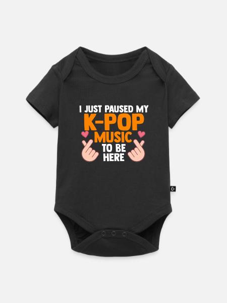 K-Pop K-Pop Geschenk - Baby Premium Kurzarmbody - Schwarz