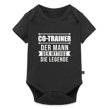 Co-Trainer Trainer Fußballtrainer Geschenk - Baby Premium Kurzarmbody - Schwarz - Vorne