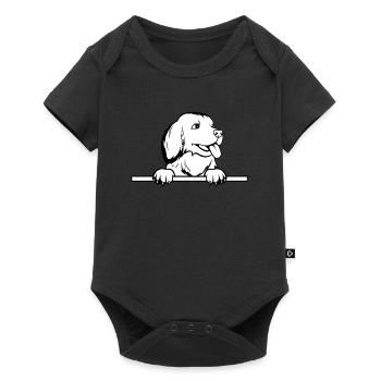 Golden Retriever Dog Lovers - Baby Premium short-sleeve bodysuit - black - Front
