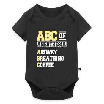 ABC de l’anesthésie - Body à manches courtes Premium Bébé - noir - Devant
