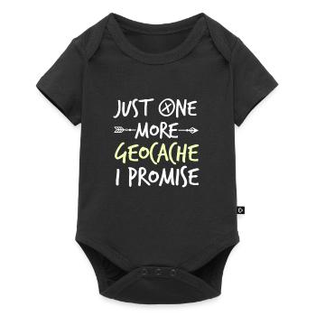 Just One More Geocache I Promise - Baby Premium short-sleeve bodysuit - black - Front