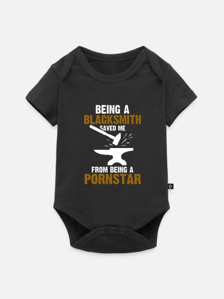 Schmied Schmied Schmied Geschenk - Baby Premium Kurzarmbody - Schwarz