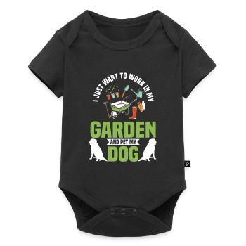 Plantes, jardinage, plantes - Body à manches courtes Premium Bébé - noir - Devant