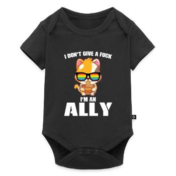 Allied Cats Ramen LGBT Pride Cats Gift - Baby Premium short-sleeve bodysuit - black - Front