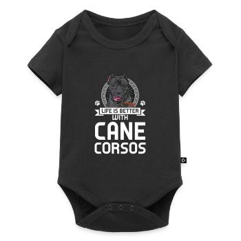Cane Corso Cane Corso Cadeau - Body à manches courtes Premium Bébé - noir - Devant