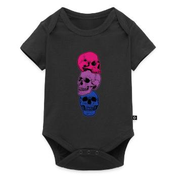 Crâne bisexuel Crâne bisexuel - Body à manches courtes Premium Bébé - noir - Devant