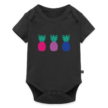 Ananas bisexuel Ananas bisexuel - Body à manches courtes Premium Bébé - noir - Devant
