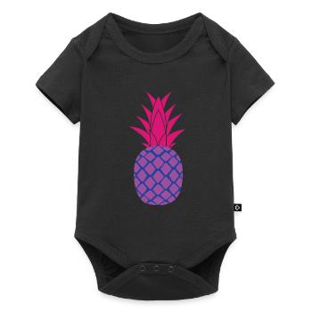 Ananas bisexuel Ananas bisexuel - Body à manches courtes Premium Bébé - noir - Devant