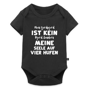 Mein Fjordpferd Ist Kein Pferd S... - Baby Premium Kurzarmbody - Schwarz - Vorne