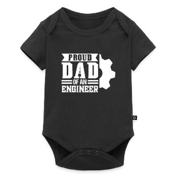 Engineer Father Engineer Father Family Gift - Baby Premium short-sleeve bodysuit - black - Front
