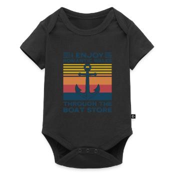 Captain Captains Boating Gift - Baby Premium short-sleeve bodysuit - black - Front