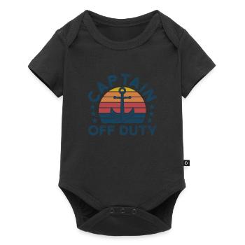 Captain Captains Boating Gift - Baby Premium short-sleeve bodysuit - black - Front