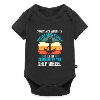 Captain Boat Captains Cadeau - Body à manches courtes Premium Bébé - noir - Devant
