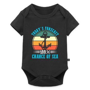 Captain Boat Captains Gift - Baby Premium short-sleeve bodysuit - black - Front