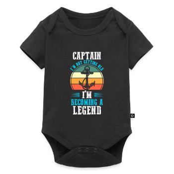 Captain Boat Captains Cadeau - Body à manches courtes Premium Bébé - noir - Devant
