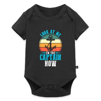 Captain Boat Captains Cadeau - Body à manches courtes Premium Bébé - noir - Devant